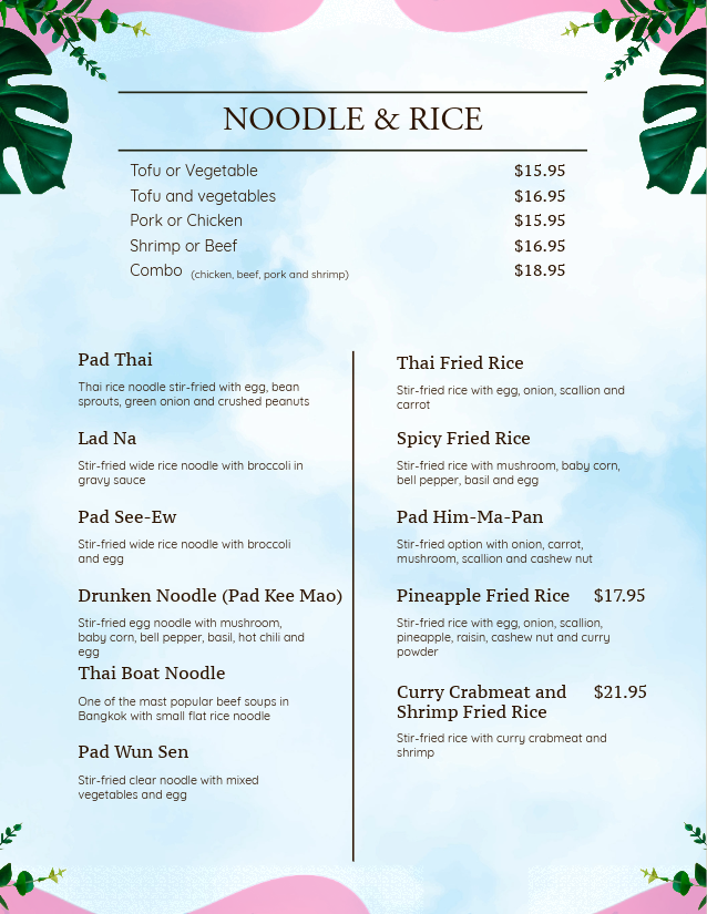 Menu Page 6